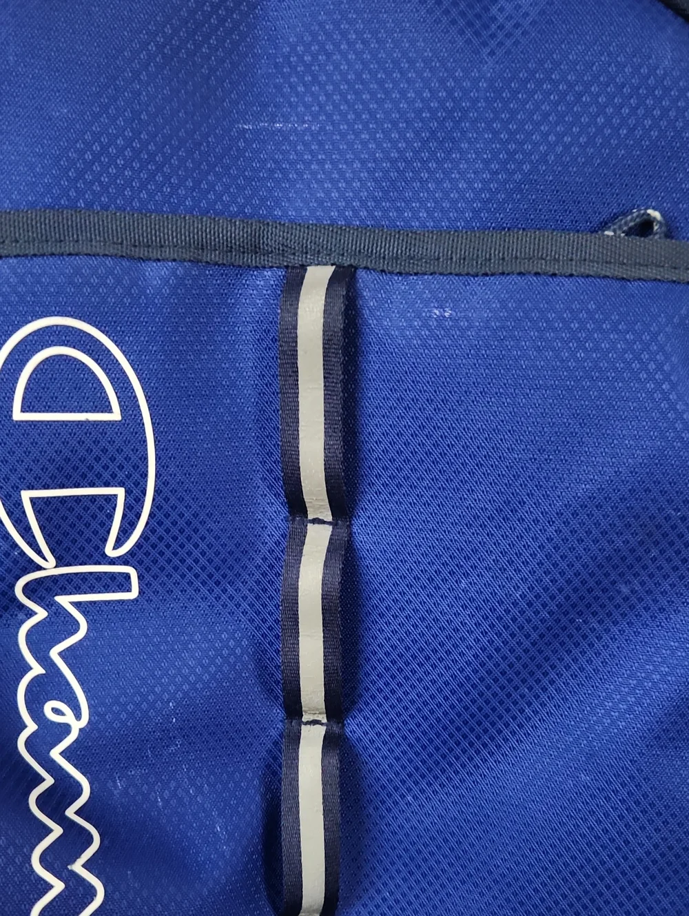 Champion Blue and Navy Men's Backpack with White Accents